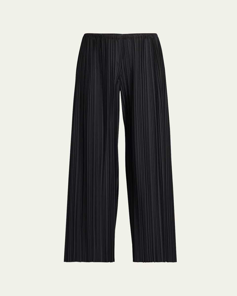 Gala Pleated Wide Leg Wool Pants